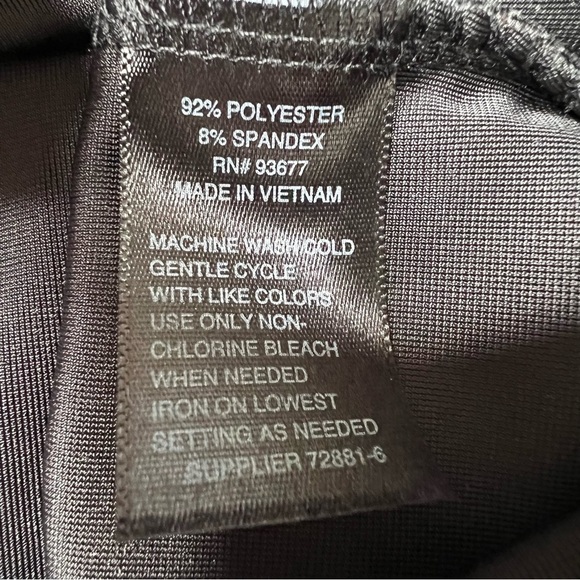 WORTHINGTON Black Velvet Velour Sleeveless Keyhole Cocktail Dress Size M - Picture 16 of 16